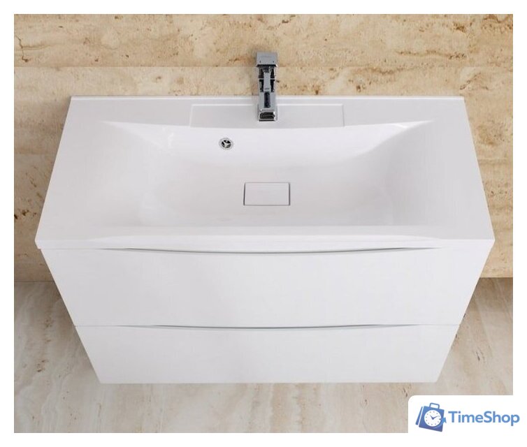  BelBagno Тумба под умывальник Marino-1000-2C-PIA-BL-P (bianco lucido) - Изображение №3 — Интернет-магазин Time-Shop