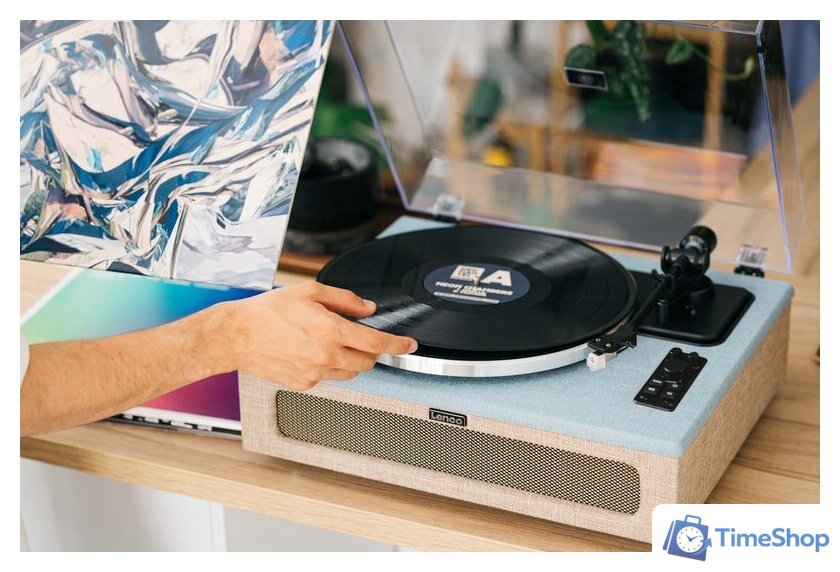 Виниловый проигрыватель Lenco LS-440 (серый/голубой) - Изображение №10 — Интернет-магазин Time-Shop