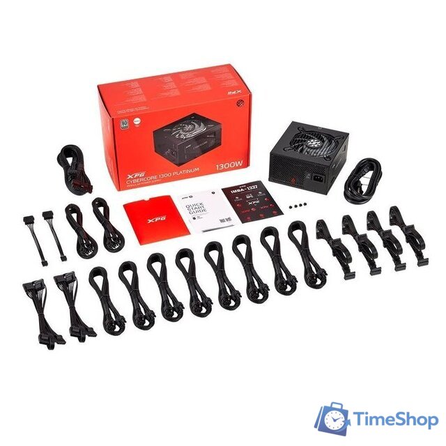Блок питания ADATA XPG CyberCore 1300W 80+ CYBERCORE1300P-BKCEU - Изображение №6 — Интернет-магазин Time-Shop