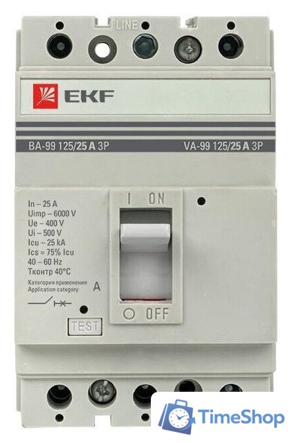 Выключатель автоматический EKF PROxima ВА-99 800/630А 3P 35кА mccb99-800-630 - Изображение №4 — Интернет-магазин Time-Shop