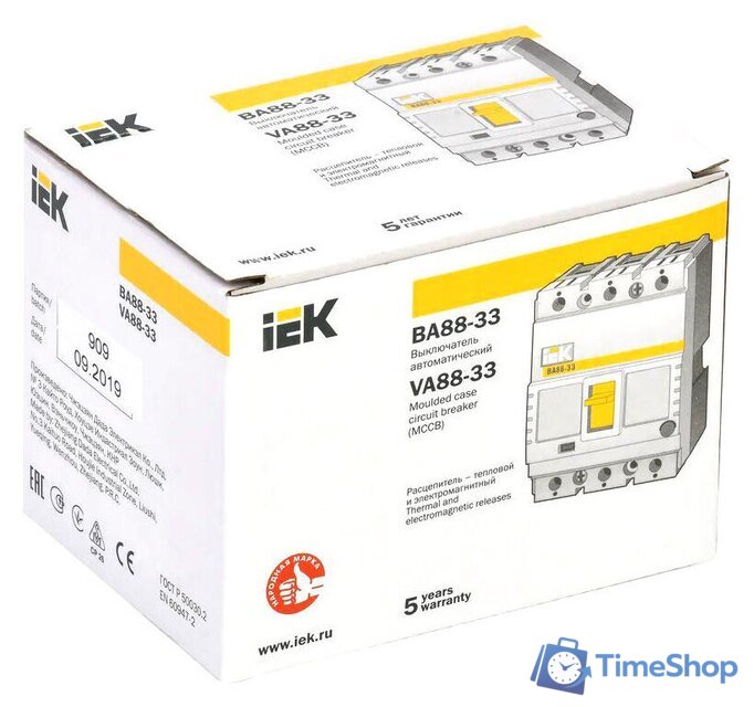 Выключатель автоматический IEK ВА 88-33 3п 160А 35кА С SVA20-3-0160 - Изображение №2 — Интернет-магазин Time-Shop