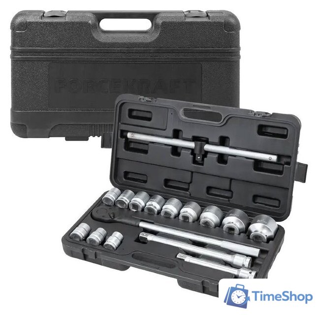 Универсальный набор инструментов ForceKraft FK-6141-9 (64494) - Изображение №2 — Интернет-магазин Time-Shop