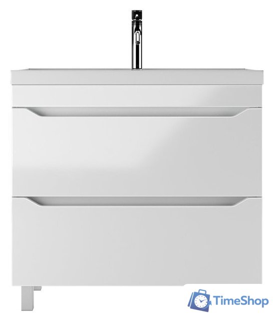  Айсберг Тумба под умывальник Bazis 90 Ева В2 DA5909T (с двумя ящиками) - Изображение №2 — Интернет-магазин Time-Shop