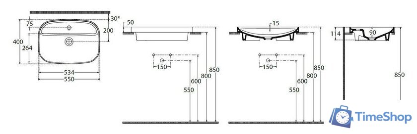 Умывальник Allen Brau Fantasy Sphere 55 4.11034.BD бордо - Изображение №2 — Интернет-магазин Time-Shop