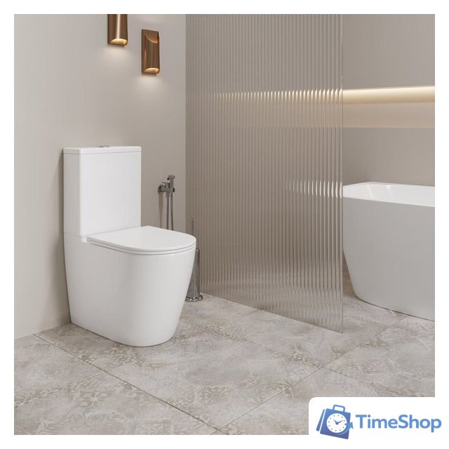 Унитаз напольный Lauter Vortex 2110022VF + гигиенический душ Glow 21LT0222BM - Изображение №9 — Интернет-магазин Time-Shop