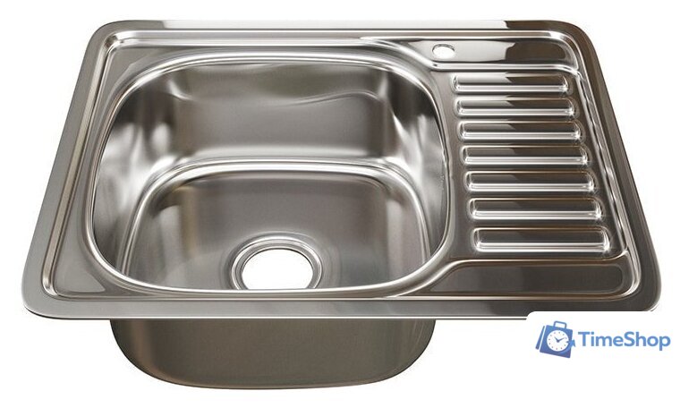 Кухонная мойка Mixline 535617 (левая, полированная, 0.8 мм) - Изображение №1 — Интернет-магазин Time-Shop