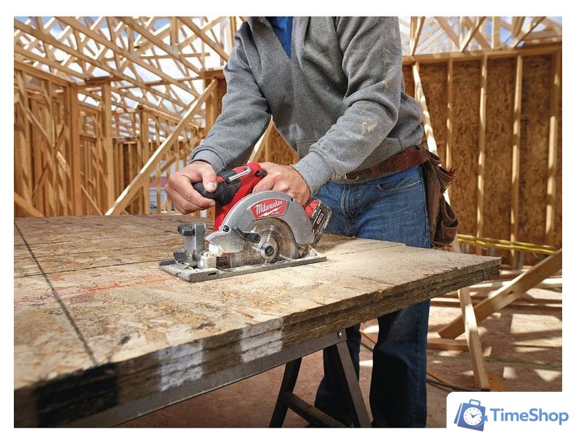 Дисковая (циркулярная) пила Milwaukee M18 CCS55-0X 4933451429 (без АКБ) - Изображение №6 — Интернет-магазин Time-Shop