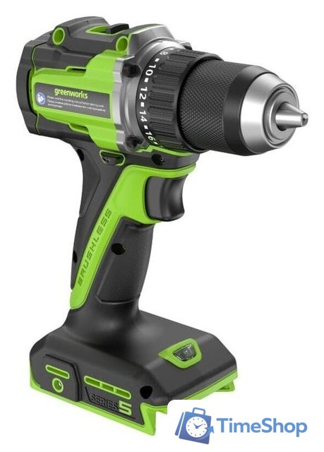Дрель-шуруповерт Greenworks DD560 3708407CUC (с 2-мя АКБ) - Изображение №5 — Интернет-магазин Time-Shop