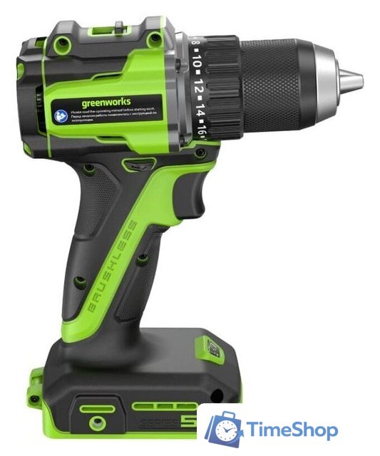 Дрель-шуруповерт Greenworks DD560 3708407CUC (с 2-мя АКБ) - Изображение №6 — Интернет-магазин Time-Shop