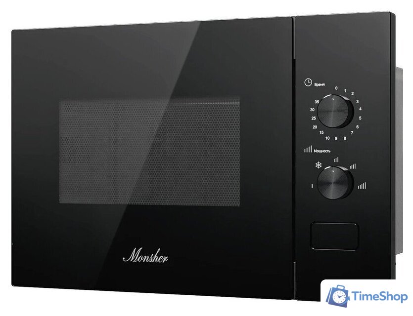 Микроволновая печь Monsher MMH 1015 Noir - Изображение №3 — Интернет-магазин Time-Shop