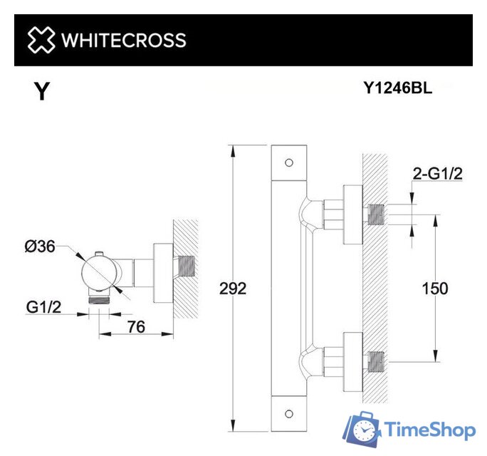 Смеситель Whitecross Y1246BL (черный матовый) - Изображение №3 — Интернет-магазин Time-Shop
