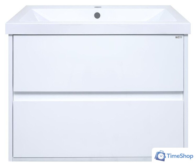  Misty Алиса - 75 Тумба 2 ящ. подвесная, белая эмаль - Э-Али01075-011П2Я - Изображение №1 — Интернет-магазин Time-Shop