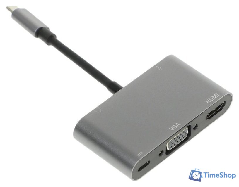 Адаптер Palmexx PX/HUB USBC-HDMI-VGA-USBC - Изображение №2 — Интернет-магазин Time-Shop