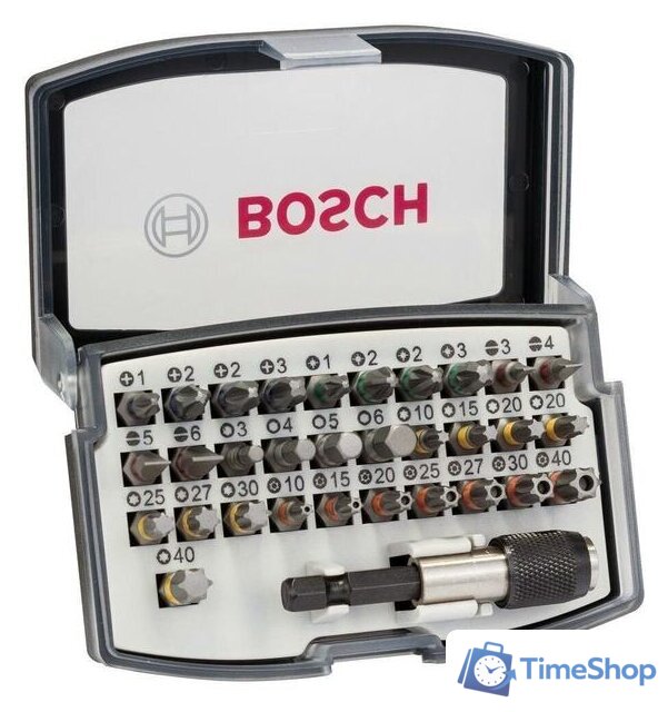 Набор бит Bosch 2607017319 (32 предмета) - Изображение №5 — Интернет-магазин Time-Shop