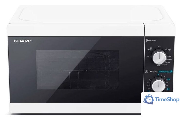 Микроволновая печь Sharp YC-MG01E-W - Изображение №3 — Интернет-магазин Time-Shop