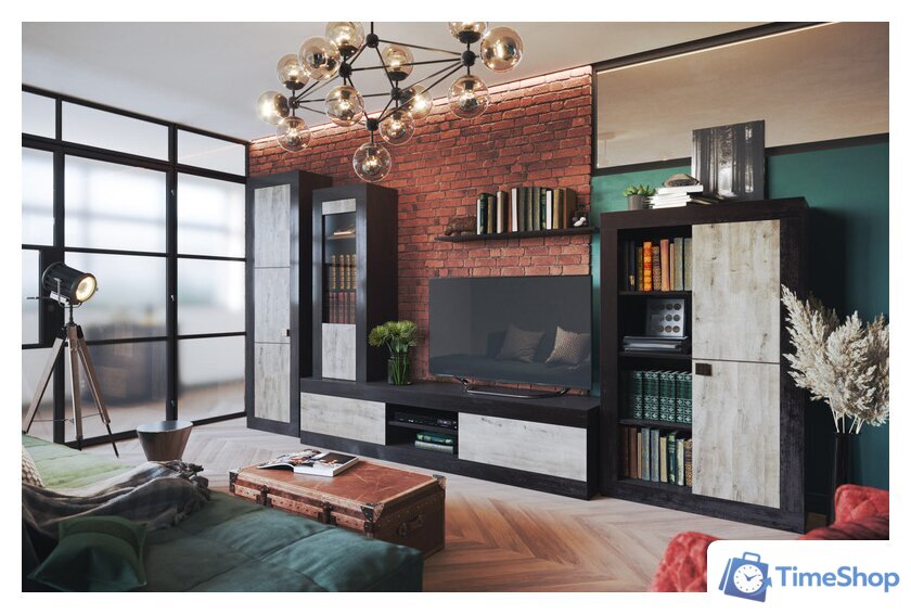 Тумба КМК Мебель 2Я Лондон 0467.1 (дуб кентерберри-сосна натуральная) - Изображение №2 — Интернет-магазин Time-Shop