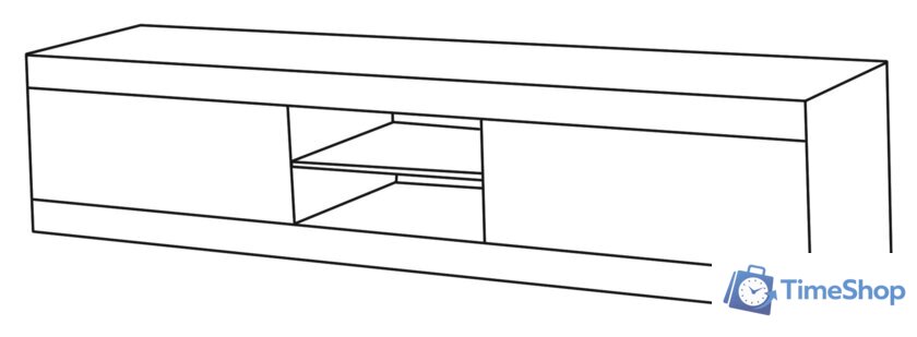 Тумба КМК Мебель 2Я Лондон 0467.1 (дуб кентерберри-сосна натуральная) - Изображение №3 — Интернет-магазин Time-Shop