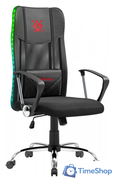 Игровое (геймерское) кресло Defender Totem (черный) - Изображение №1 — Интернет-магазин Time-Shop