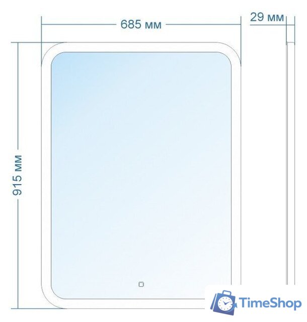 Зеркало Doratiz Ева 68.5x91.5 2711.933 - Изображение №13 — Интернет-магазин Time-Shop