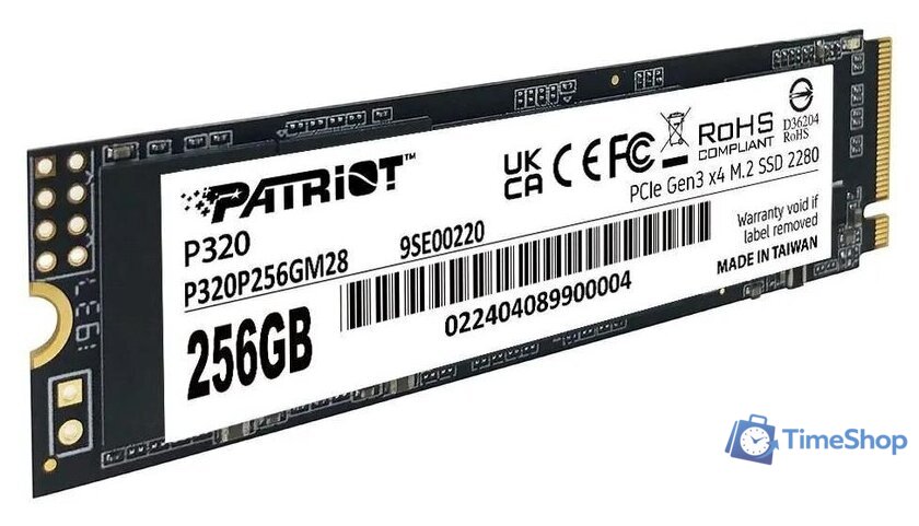 SSD Patriot P320 256GB P320P256GM28 - Изображение №3 — Интернет-магазин Time-Shop