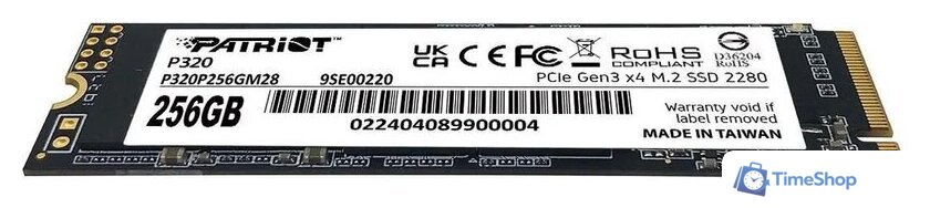SSD Patriot P320 256GB P320P256GM28 - Изображение №2 — Интернет-магазин Time-Shop