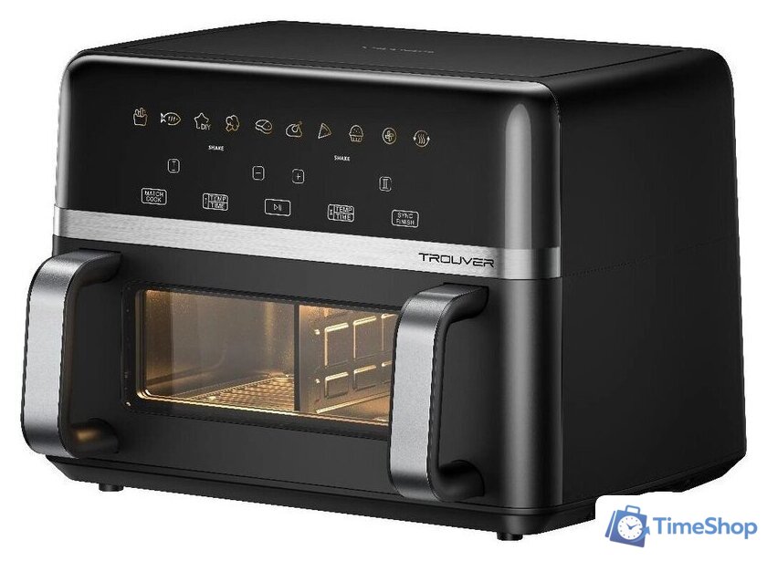 Аэрогриль (аэрофритюрница) Trouver FD20s Pro Black (черный) - Изображение №3 — Интернет-магазин Time-Shop