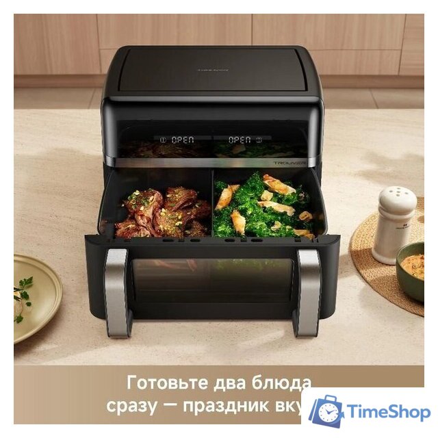 Аэрогриль (аэрофритюрница) Trouver FD20s Pro Black (черный) - Изображение №5 — Интернет-магазин Time-Shop