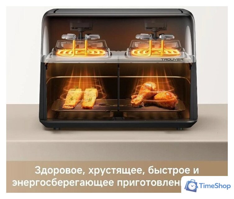 Аэрогриль (аэрофритюрница) Trouver FD20s Pro Black (черный) - Изображение №8 — Интернет-магазин Time-Shop
