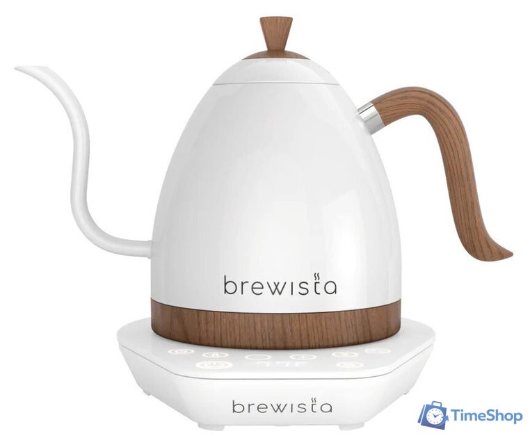 Электрический чайник Brewista Artisan Gooseneck 1л (белый/дерево) - Изображение №1 — Интернет-магазин Time-Shop