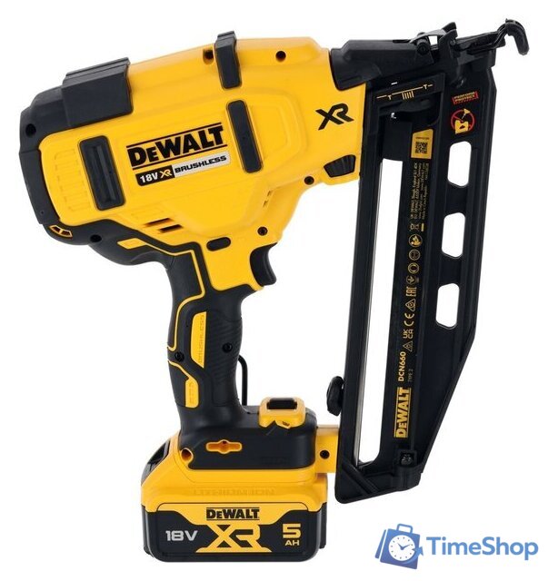 Гвоздезабиватель DeWalt DCN660P2 (с 2-мя АКБ, кейс) - Изображение №2 — Интернет-магазин Time-Shop
