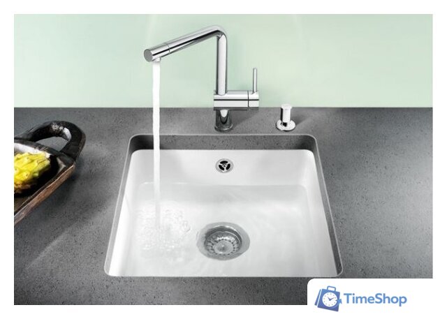 Кухонная мойка Blanco Subline 375-U (глянцевый белый) 516035 - Изображение №2 — Интернет-магазин Time-Shop