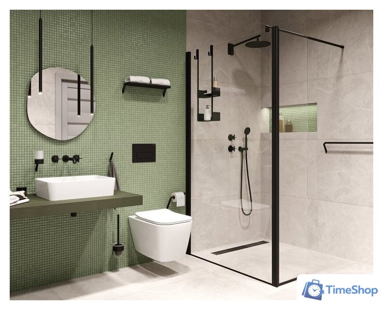 Верхний душ Deante Cascada Nero NAC N91K (черный) - Изображение №2 — Интернет-магазин Time-Shop