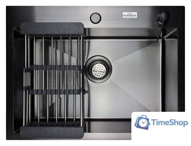 Кухонная мойка MARRBAXX B6045-R (черный/графит) - Изображение №2 — Интернет-магазин Time-Shop