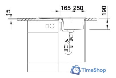 Кухонная мойка Blanco METRA 45 S (белый) [513028] - Изображение №4 — Интернет-магазин Time-Shop