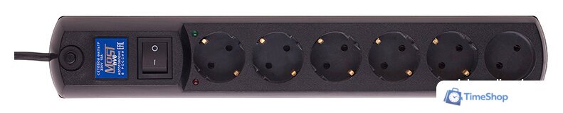 Сетевой фильтр Most HV6 5 м (черный) - Изображение №1 — Интернет-магазин Time-Shop