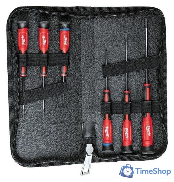 Набор отверток прецизионных Milwaukee 4932471869 (6 предметов) - Изображение №5 — Интернет-магазин Time-Shop