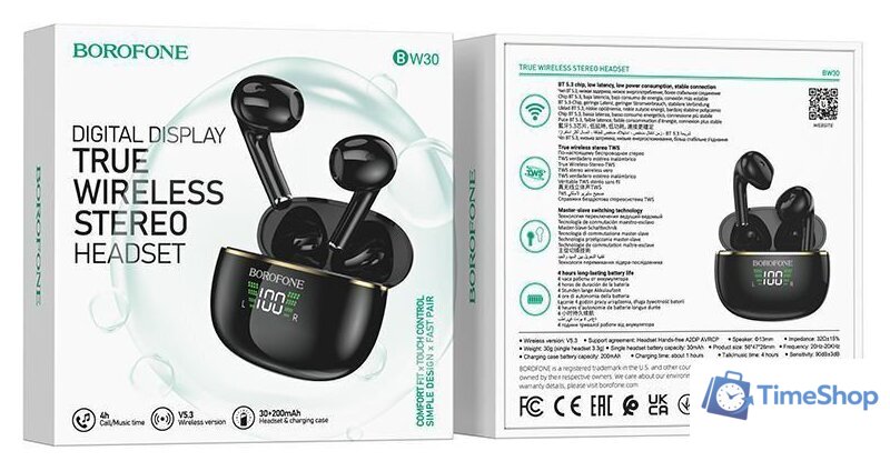 Наушники Borofone BW30 (черный) - Изображение №4 — Интернет-магазин Time-Shop