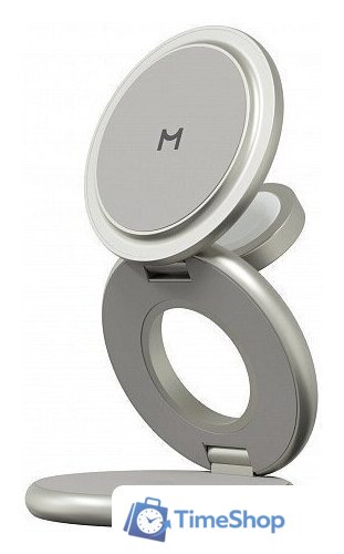 Беспроводное зарядное Magssory Signature Disc Pro для Apple 3 в 1 WCH073 (титановый) - Изображение №2 — Интернет-магазин Time-Shop