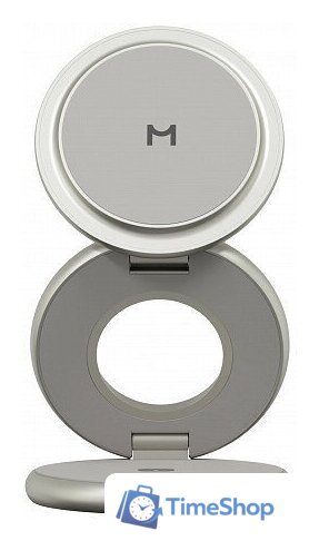 Беспроводное зарядное Magssory Signature Disc Pro для Apple 3 в 1 WCH073 (титановый) - Изображение №1 — Интернет-магазин Time-Shop