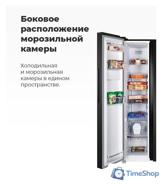 Холодильник side by side MAUNFELD MFF177NFSB - Изображение №14 — Интернет-магазин Time-Shop