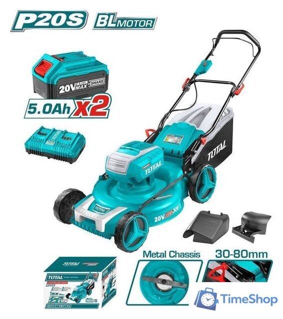 Газонокосилка Total TLMLI20182 (с 2-мя АКБ) - Изображение №2 — Интернет-магазин Time-Shop