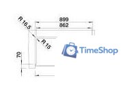 Кухонная мойка Blanco Vintera XL 9-UF 526803 (мягкий белый) - Изображение №5 — Интернет-магазин Time-Shop