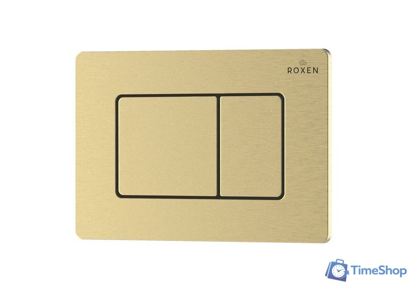 Инсталляция для унитаза Roxen для приставного унитаза Attach с кнопкой смыва 968403 (брашированное золото) - Изображение №6 — Интернет-магазин Time-Shop