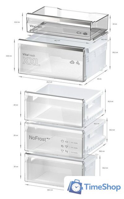 Холодильник Bosch Serie 6 KGN39AICT - Изображение №9 — Интернет-магазин Time-Shop