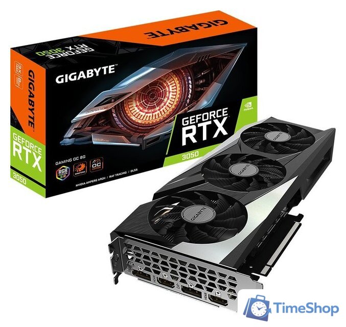 Видеокарта Gigabyte GeForce RTX 3050 Gaming OC 8G GV-N3050GAMING OC-8GD - Изображение №7 — Интернет-магазин Time-Shop