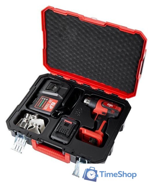 Промышленный фен ELITECH ТВА 20СЛ5 (с 1-им АКБ, кейс) - Изображение №8 — Интернет-магазин Time-Shop