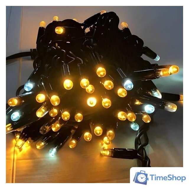 Светодиодная гирлянда ULED Стринг-лайт ULED-SL-100-220V-(F-W-WW/FWW) - Изображение №1 — Интернет-магазин Time-Shop