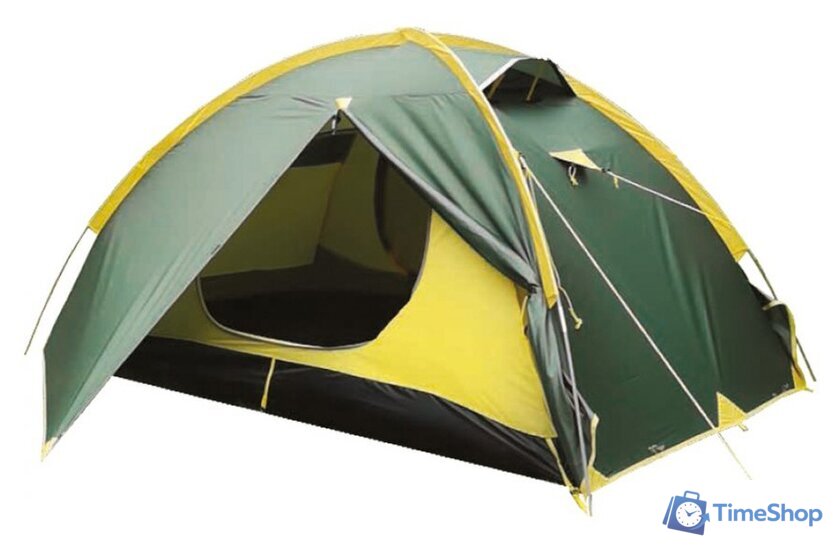Треккинговая палатка TRAMP Ranger 3 V2 (зеленый) - Изображение №1 — Интернет-магазин Time-Shop