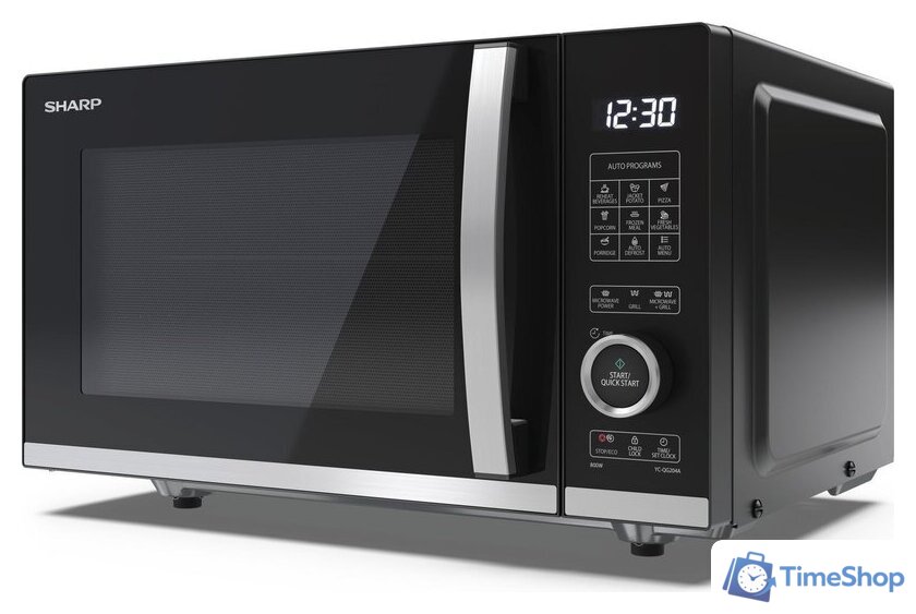 Микроволновая печь Sharp YC-QG204AE-B - Изображение №3 — Интернет-магазин Time-Shop