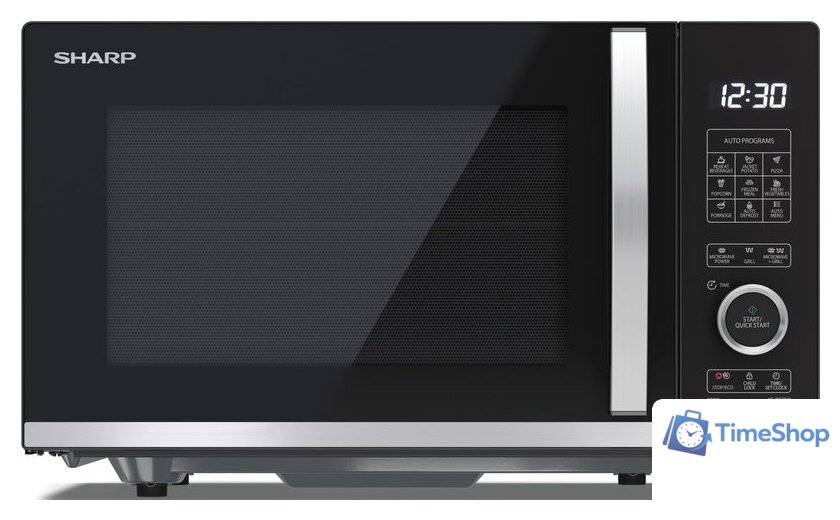 Микроволновая печь Sharp YC-QG204AE-B - Изображение №1 — Интернет-магазин Time-Shop